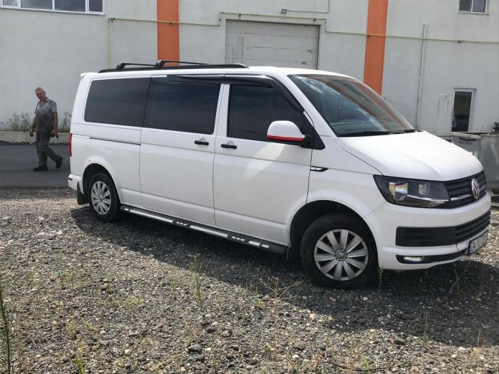 Интегрированные рейлинги (черные) Длинная база для Volkswagen T5 Multivan 2003-2010 гг