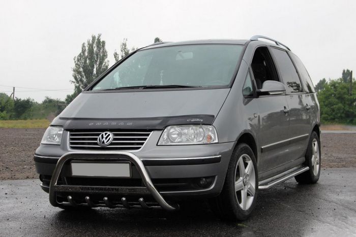 Кенгурятник WT004 (нерж) 60 мм для Volkswagen Sharan 1995-2010 гг