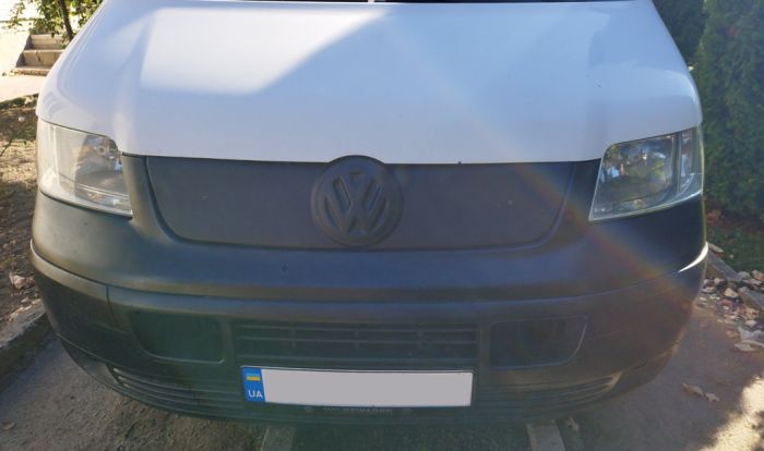 Зимняя верхняя накладка на решетку Глянцевая для Volkswagen T5 Transporter 2003-2010 гг