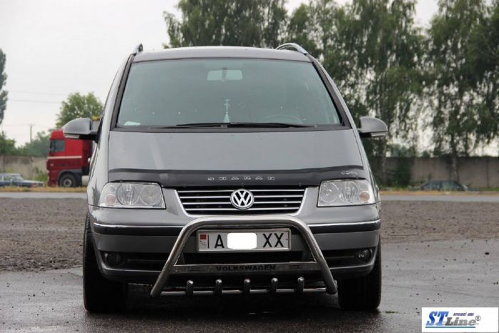 Кенгурятник WT004 (нерж) 51 мм для Volkswagen Sharan 1995-2010 гг