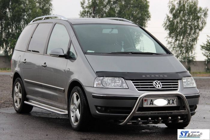 Кенгурятник WT004 (нерж) 60 мм для Volkswagen Sharan 1995-2010 гг