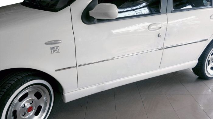Молдинг дверей (6 шт, нерж) для Fiat Palio 1998-2024 гг