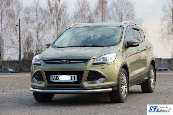 Передняя защита ST008 (нерж.) 60 мм для Ford Kuga/Escape 2013-2019 гг