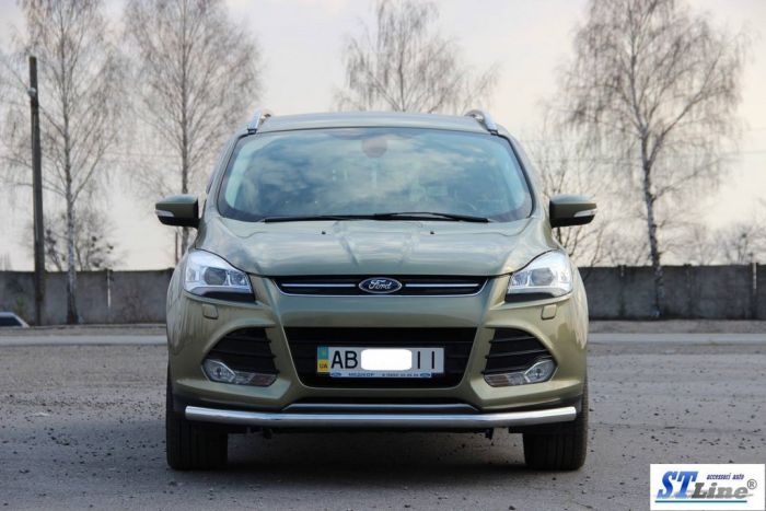 Передняя защита ST008 (нерж.) 60 мм для Ford Kuga/Escape 2013-2019 гг