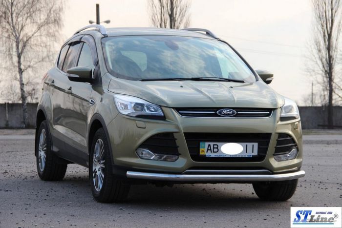 Передняя защита ST008 (нерж.) 60 мм для Ford Kuga/Escape 2013-2019 гг