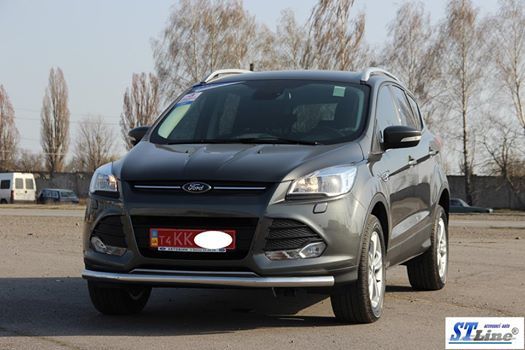 Передняя защита ST008 (нерж.) 60 мм для Ford Kuga/Escape 2013-2019 гг