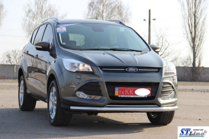 Передняя защита ST008 (нерж.) 60 мм для Ford Kuga/Escape 2013-2019 гг