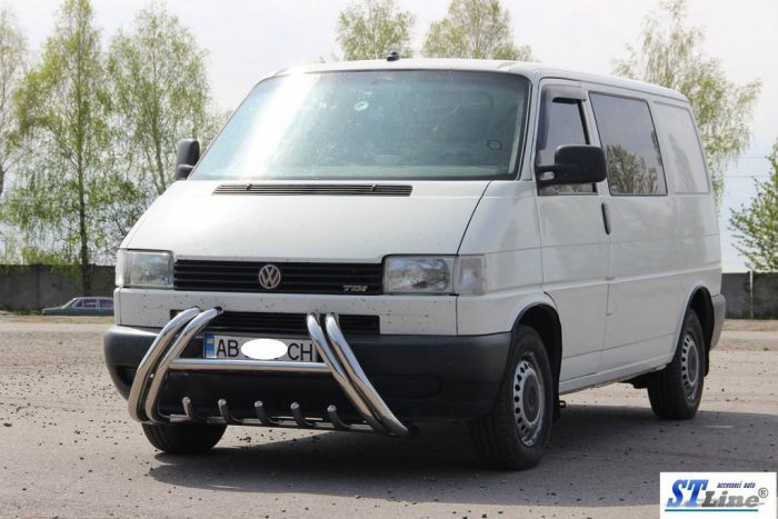 Кенгурятник WT01 (нерж) для Volkswagen T4 Caravelle/Multivan