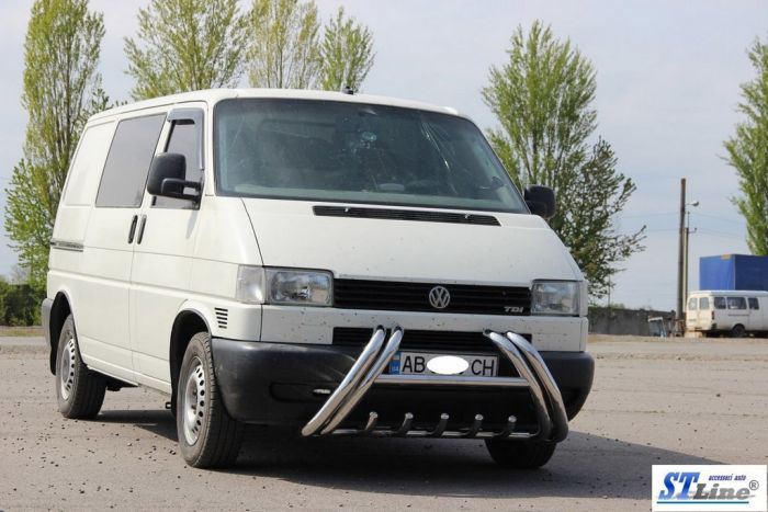 Кенгурятник WT01 (нерж) для Volkswagen T4 Caravelle/Multivan