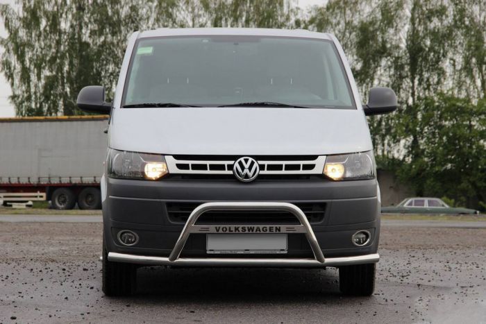 Кенгурятник WT007ST (нерж) для Volkswagen T5 2010-2015 гг