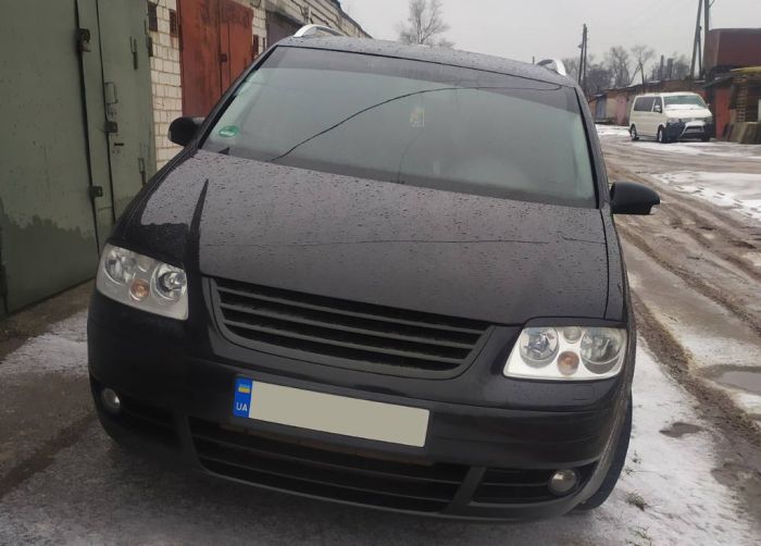 Реснички (2 шт, ABS) Черный мат для Volkswagen Caddy 2004-2010 гг