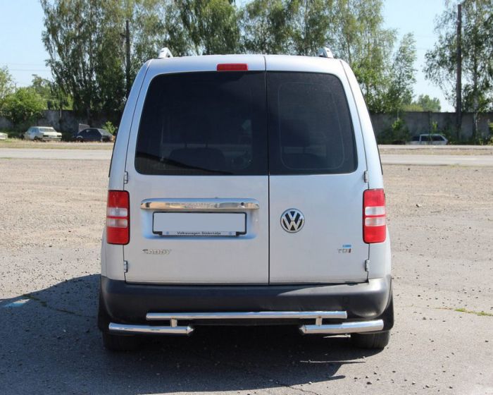 Задняя дуга AK003-2 (2 шт, нерж) для Volkswagen Caddy 2010-2015 гг