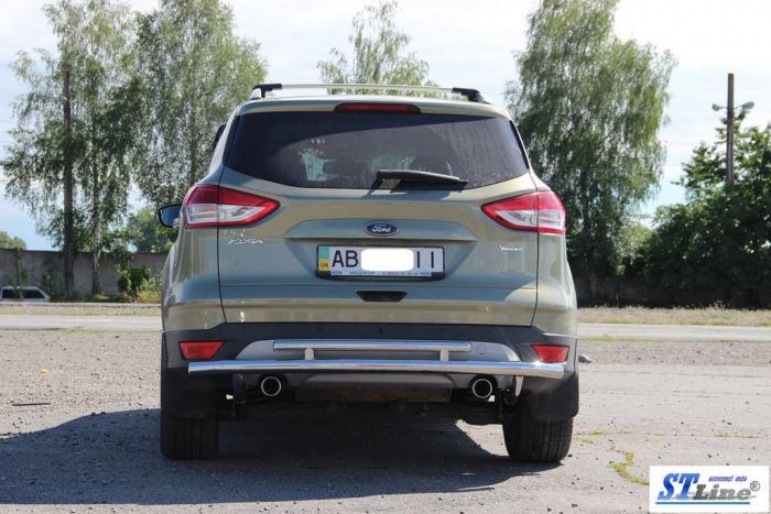 Задняя дуга AK002-2 (нерж) для Ford Kuga/Escape 2013-2019 гг