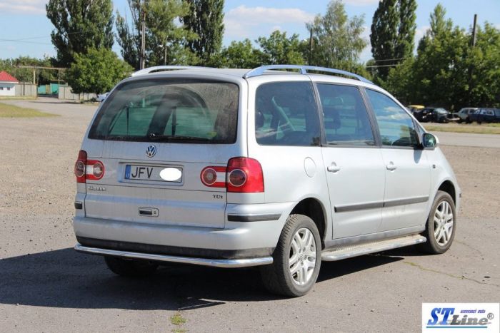 Задняя защита AK005 для Volkswagen Sharan 1995-2010 гг