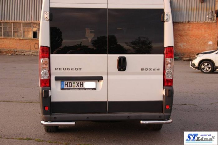 Задние уголки AK003 (2 шт, нерж) для Citroen Jumper 2007-2024 и