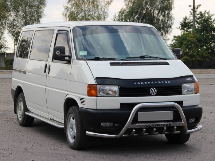 Кенгурятник WT003 Plus-1 (нерж) для Volkswagen T4 Caravelle/Multivan