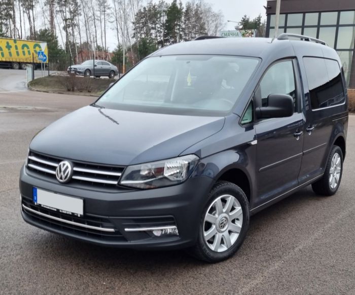 Накладки на решетку (2 шт, нерж) Carmos - Турецкая сталь для Volkswagen Caddy 2015-2020 гг