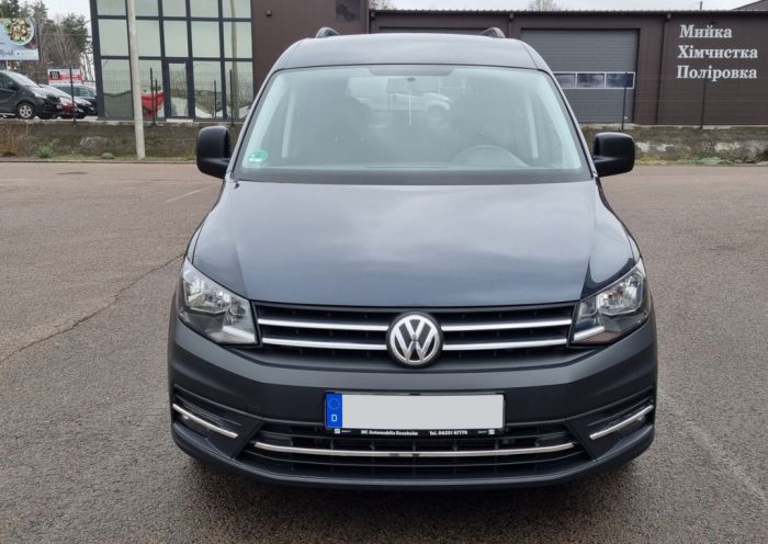 Накладки на решетку (2 шт, нерж) Carmos - Турецкая сталь для Volkswagen Caddy 2015-2020 гг