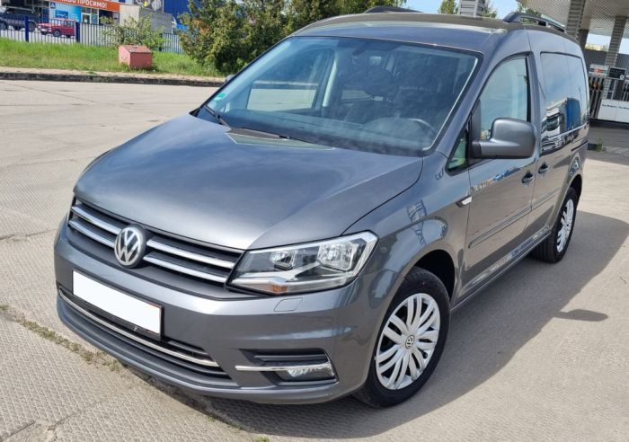 Накладки на решетку (2 шт, нерж) Carmos - Турецкая сталь для Volkswagen Caddy 2015-2020 гг