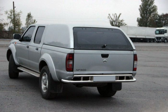 Задняя защита AK004 (нерж) для Nissan NP300 1999-2015