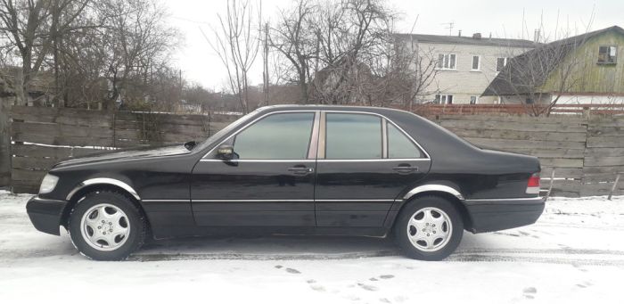 Накладки на арки (4 шт, нерж) для Mercedes S-сlass W140