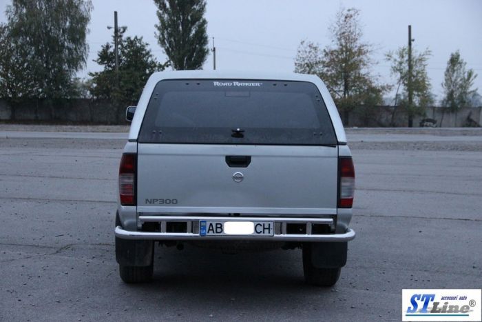 Задняя защита AK004 (нерж) для Nissan NP300 1999-2015