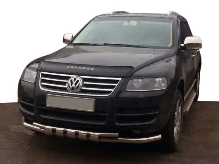 Кенгурятник ST015 (нерж) для Volkswagen Touareg 2002-2010 гг