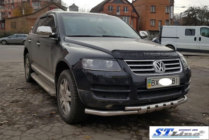 Кенгурятник ST015 (нерж) для Volkswagen Touareg 2002-2010 гг