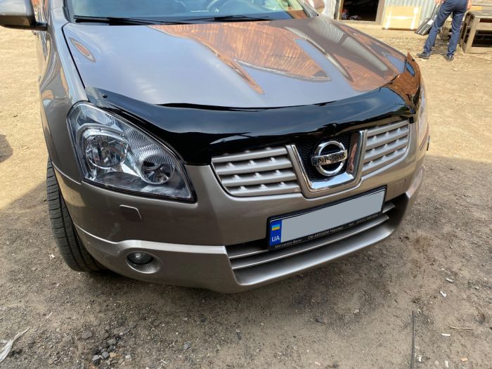 Дефлектор капота (EuroCap) для Nissan Qashqai 2007-2010 гг