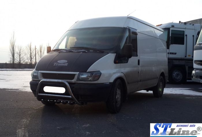 Кенгурятник WT002 (2006-2014, нерж.) для Ford Transit