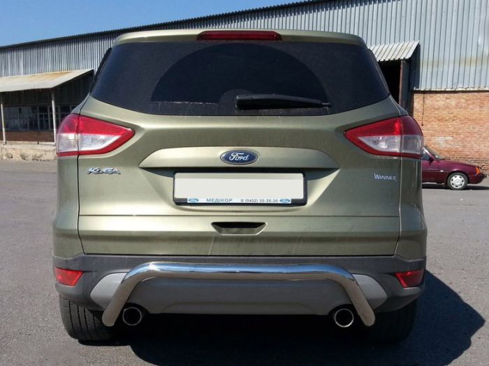 Задняя дуга AK007 (нерж) для Ford Kuga 2008-2013 гг