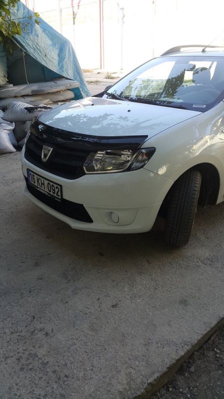 Дефлектор капота (EuroCap) для Dacia Logan MCV 2013-2020 гг