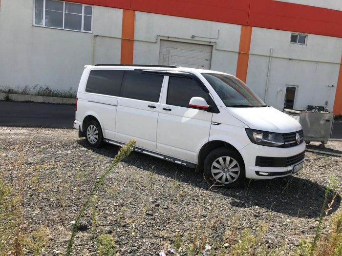 Интегрированные рейлинги (черные) Длинная база для Volkswagen T6 2015-2024,