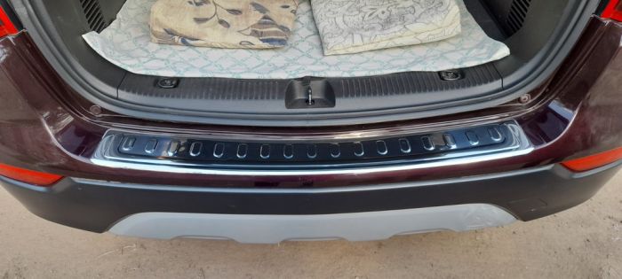 Накладка на задний бампер Carmos (нерж) для Buick Encore 2013-2024 гг