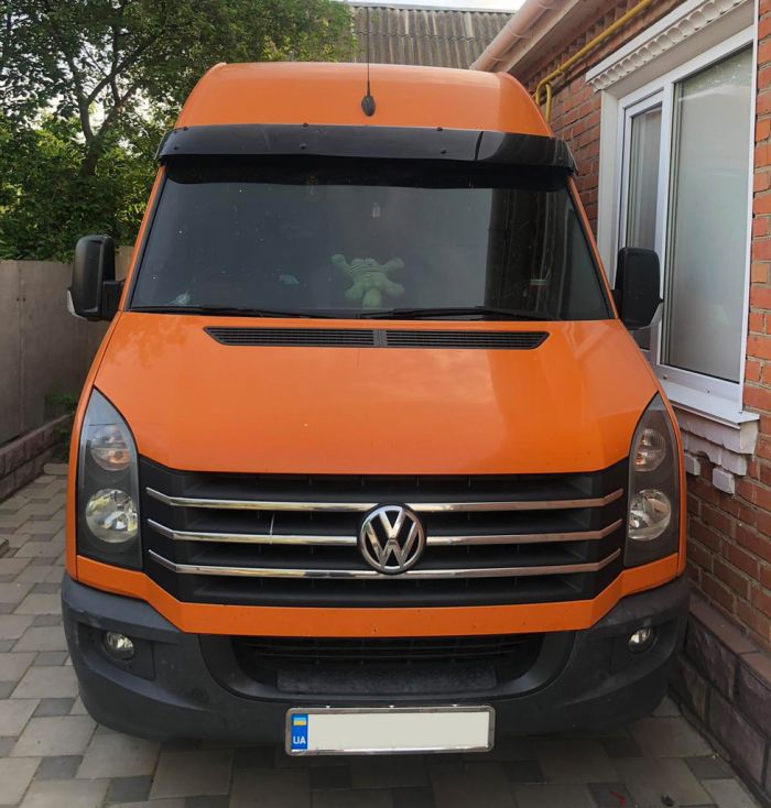 Накладки на решетку 2011-2017 Carmos - Турецкая сталь для Volkswagen Crafter