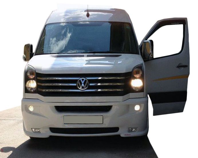 Передний бампер 2012-2024 (2 фары под покраску) для Volkswagen Crafter