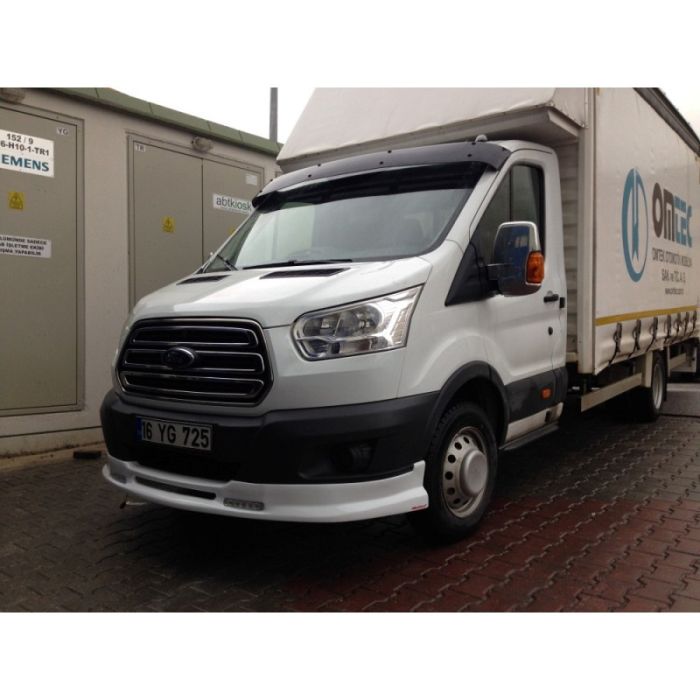 Козырек на лобовое стекло (черный глянец, 5мм) для Ford Transit 2014-2024 гг