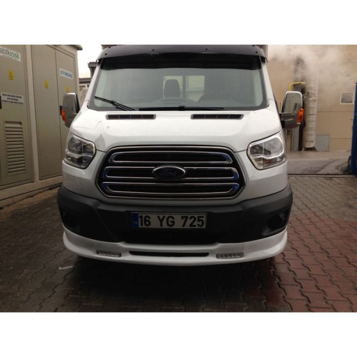 Козырек на лобовое стекло (черный глянец, 5мм) для Ford Transit 2014-2024 гг