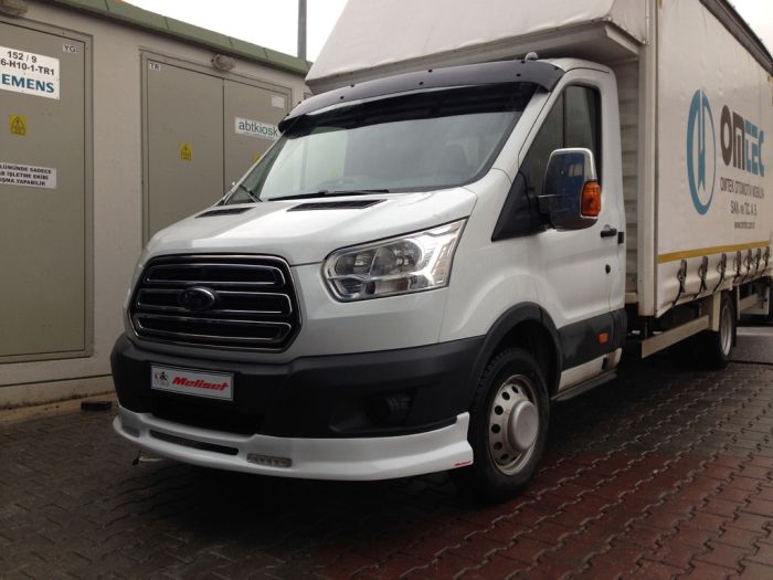 Накладка на передний бампер Ince (2014-2019, под покраску) для Ford Transit