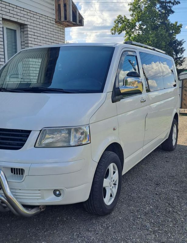 Накладки на зеркала (2 шт) Carmos - Хромированный пластик для Volkswagen T5 Transporter 2003-2010 гг