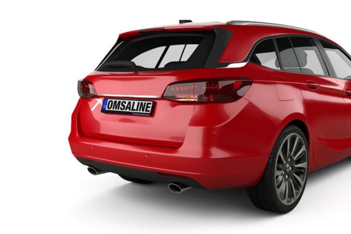 Хром планка над номером (SW, нерж) для Opel Astra K 2016-2024