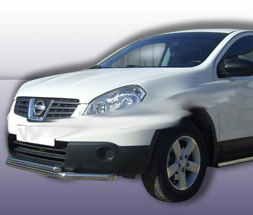 Передний двойной ус ST014 (нерж) 51/42 мм для Nissan Qashqai 2007-2010 гг