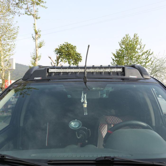 Козырек ветрового стекла V3 (LED) для Jeep Compass 2016-2024 гг