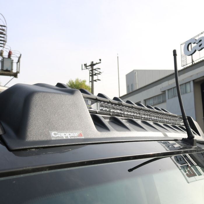 Козырек ветрового стекла V3 (LED) для Mitsubishi Pajero Sport 2015-2024 гг