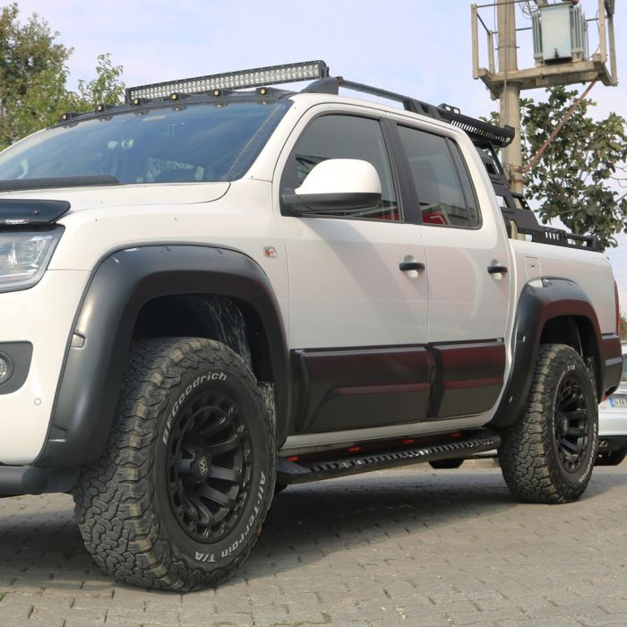 Расширители колесных арок EuroCap (ABS, черные) для Volkswagen Amarok 2010-2022 гг