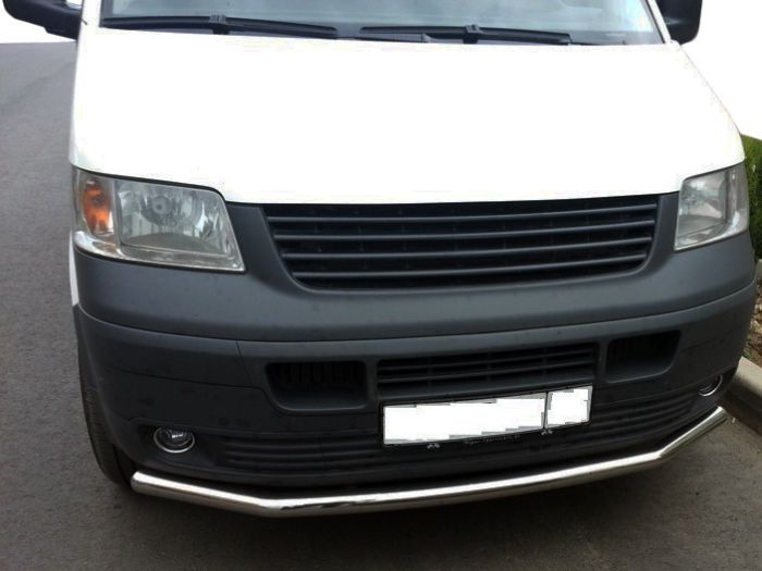 Нижняя одинарная губа ST008 (нерж) 60мм для Volkswagen T5 Transporter 2003-2010 гг