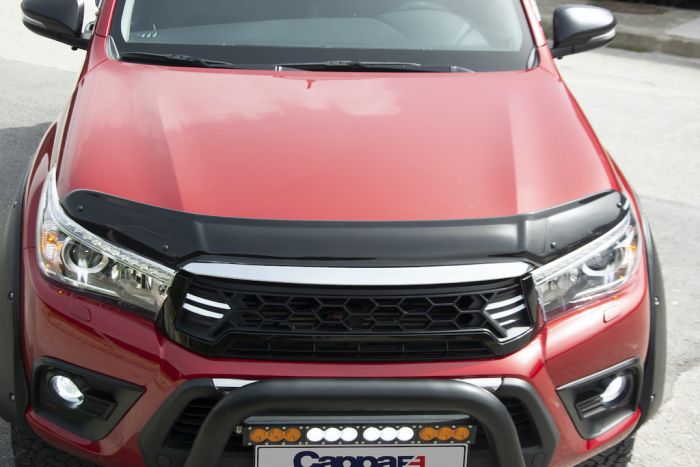 Дефлектор капота 2015-2020 (EuroCap) для Toyota Hilux