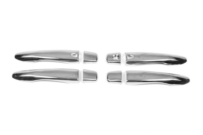 Накладки на ручки (4 шт., нерж.) Без чипа, Carmos - Турецкая сталь для Nissan X-trail T32/Rogue 2014-2021 гг