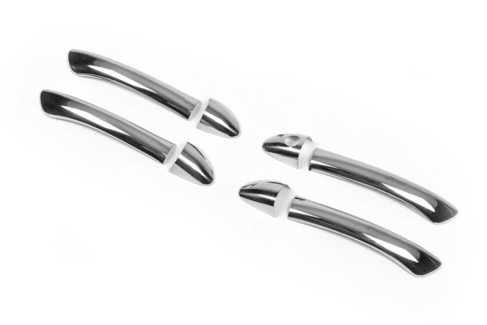 Накладки на ручки (4 шт, нерж) Carmos - Турецкая сталь для Mercedes E-сlass W211 2002-2009 гг