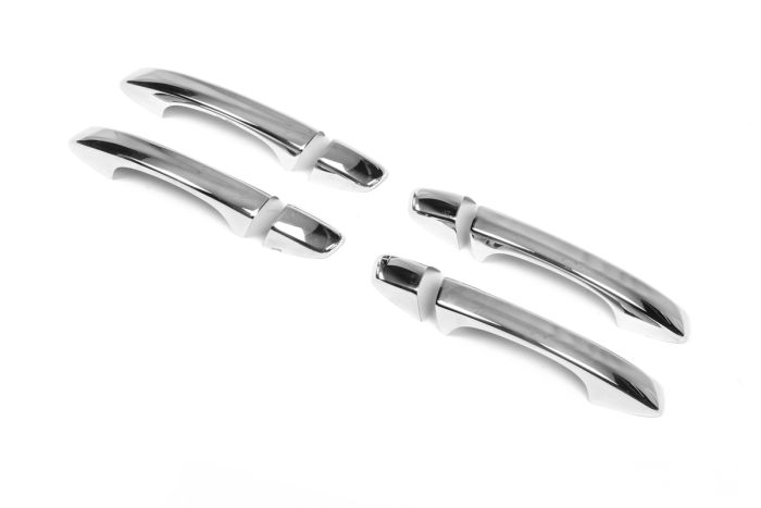 Накладки на ручки (4 шт, нерж) Carmos - Турецкая сталь для Skoda Octavia III A7 2013-2019 гг